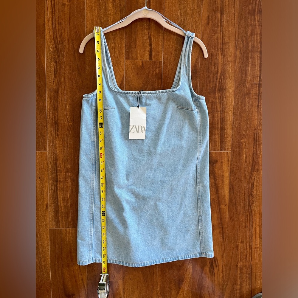 Zara denim dress size small - brand new with tags